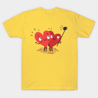 Two happy hearts making selfie T-Shirt